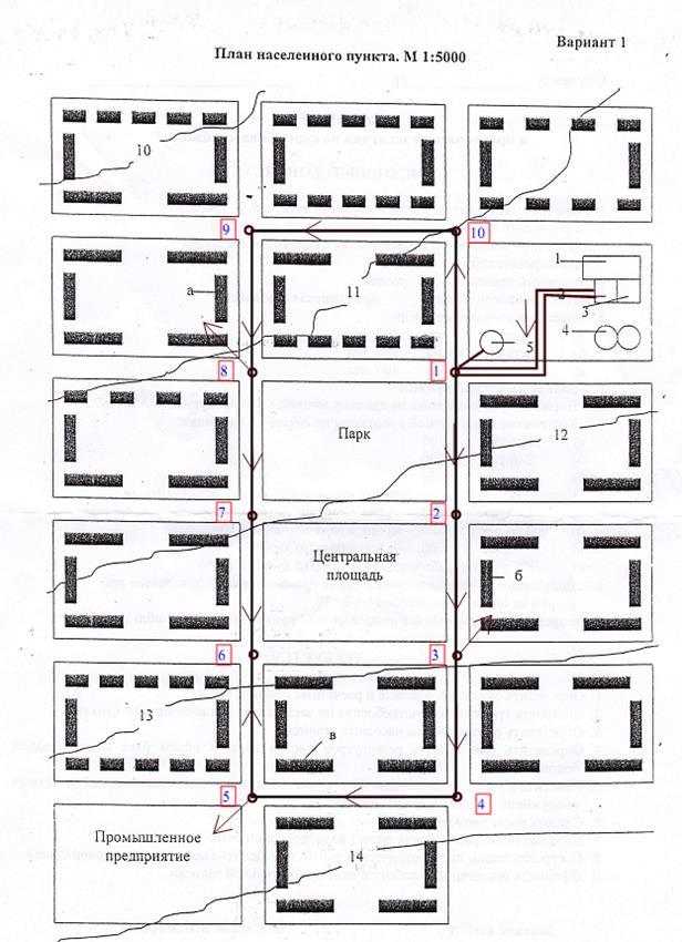 План населенного пункта