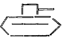 Схема танк из счетных палочек