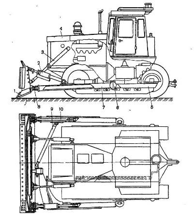 Двигатель бульдозера схема