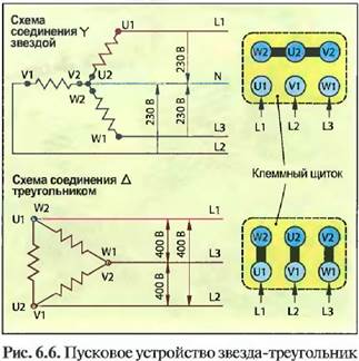 Звезда и треугольник схема отличия