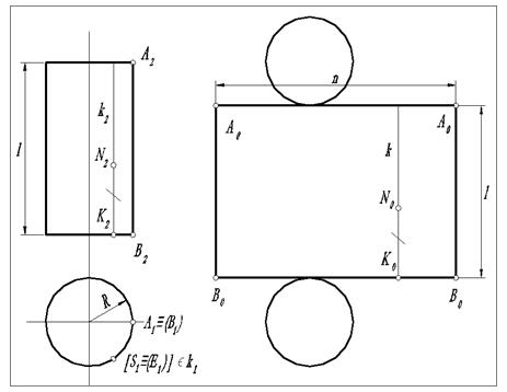 Развернутый цилиндр чертеж
