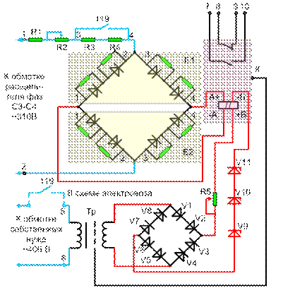 Схема фазорасщепителя вл80с