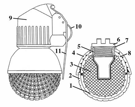 Чертеж гранаты м24