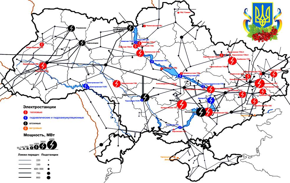 Карта топливно энергетических ресурсов