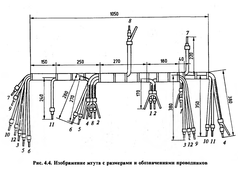 Сборочный чертеж жгута