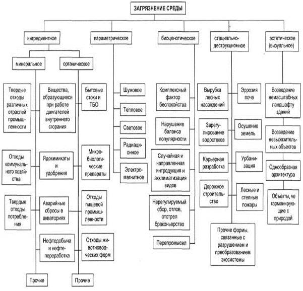 Природные ресурсы схема экология