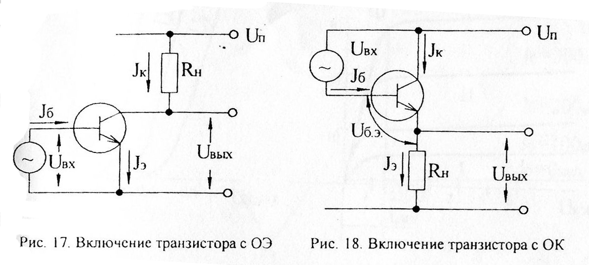 Каскад усиления на транзисторе включенном по схеме с ок дает усиление