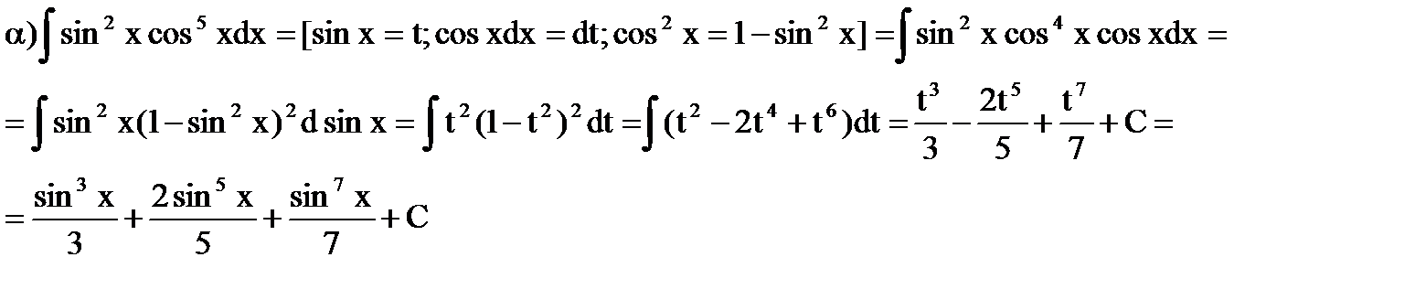 6 sin 2 x sinx 1. Решение интегралов с тригонометрическими функциями. Интегралы тригонометрических функций примеры решений. Интегрирование тригонометрических функций формулы.