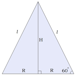 Длина окружности конуса равна 7 образующая равна 26