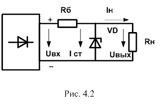 Стабилизатор напряжения на стабилитроне схема