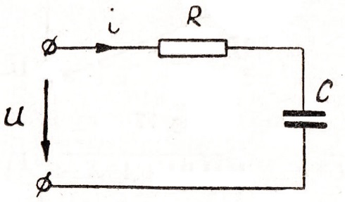 Цепь с емкостью схема