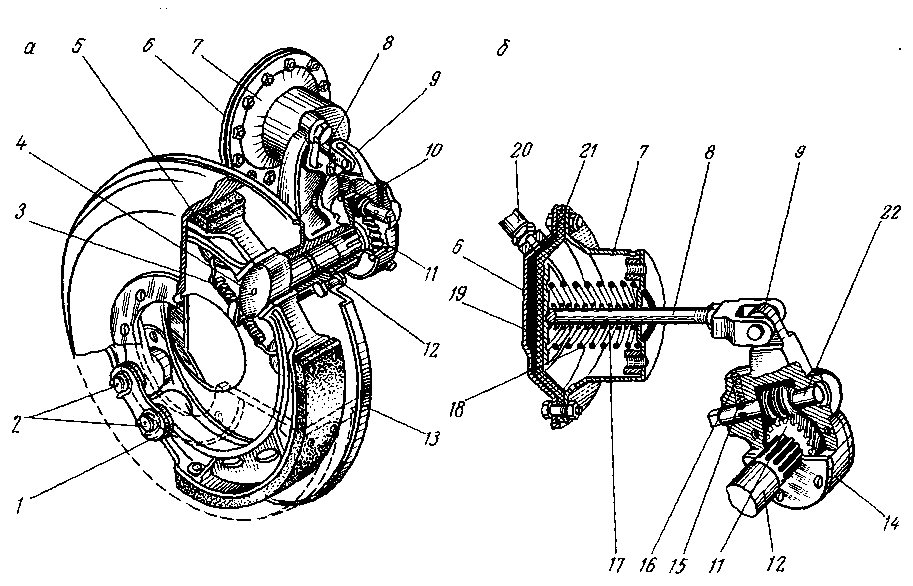 Зил 130 ручник схема