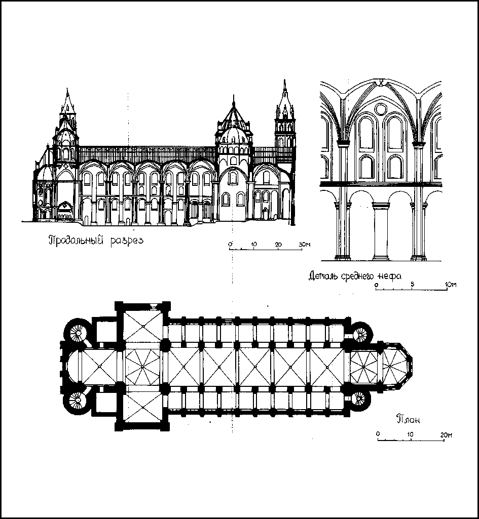 Романская базилика схема