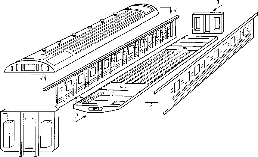 Строение поезда схема