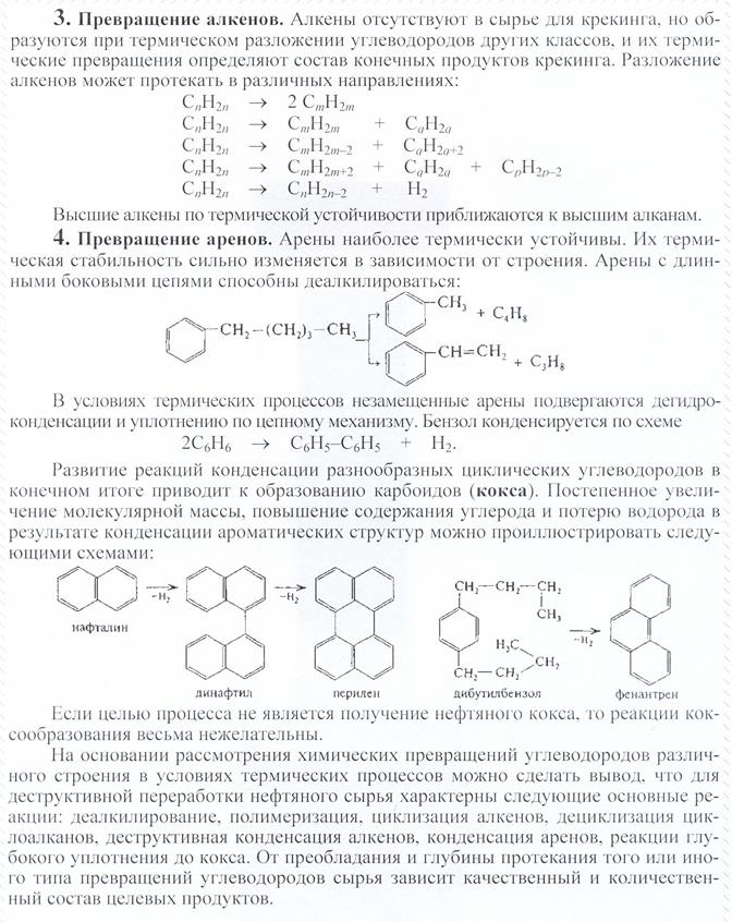 Схема термического крекинга