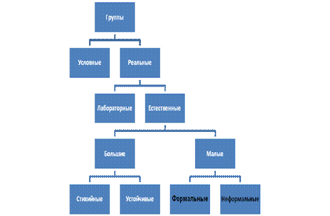 Т группы примеры. Типология групп условные и реальные. Классификация коллектива схема. Неформальные и Формальные группы реальные и условные. Классификация групп Петровского.